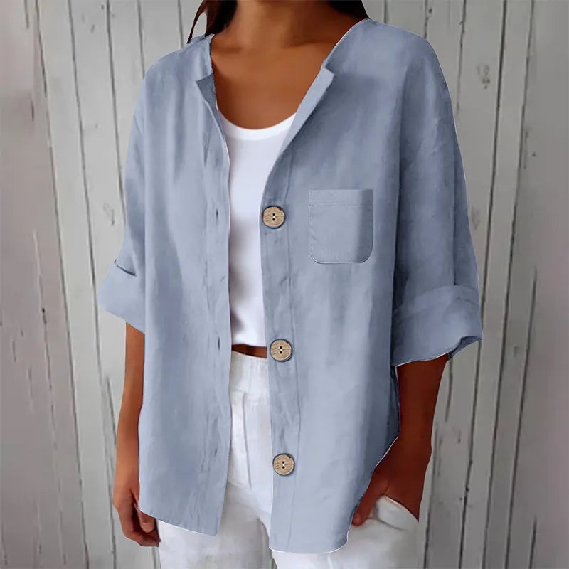 Azelia - Camisa de verano de corte amplio con un toque suave