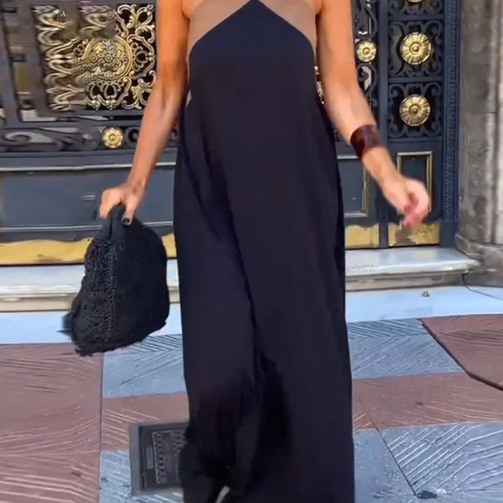 Valerie | Vestido sin mangas con cuello halter cruzado