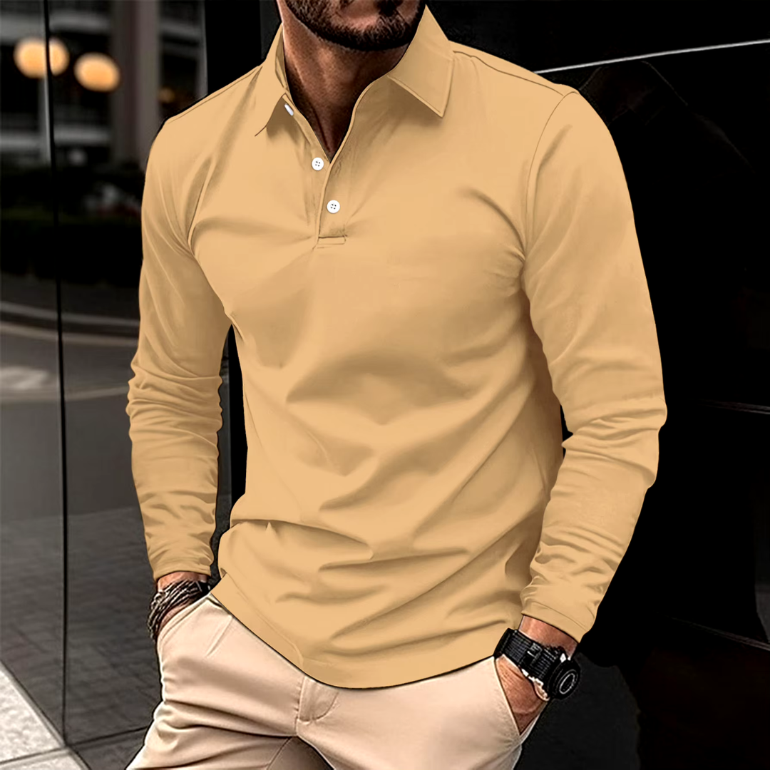 Ethan™ - Polo Casual de Manga Larga