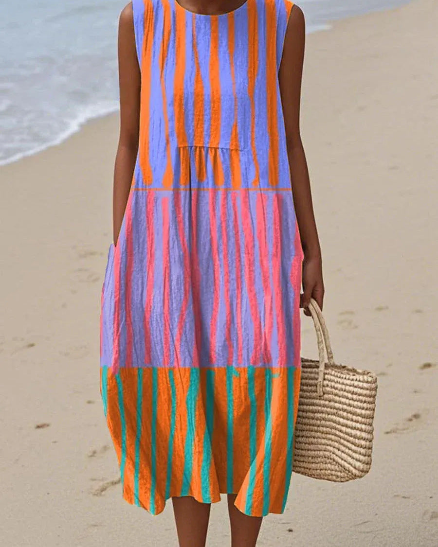 Sola | Vestido Midi Arcoíris