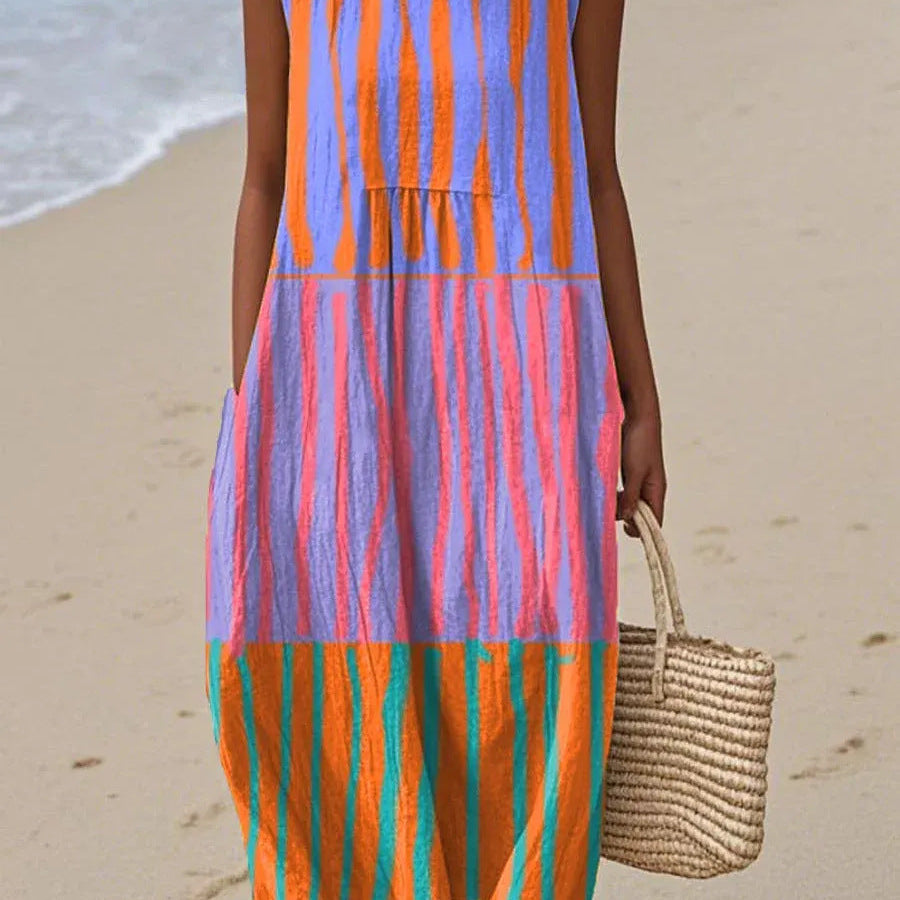 Sola | Vestido Midi Arcoíris