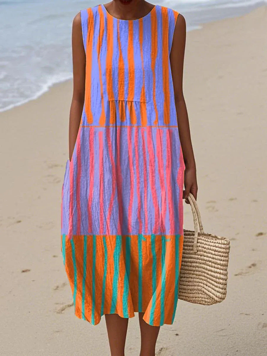 Sola | Vestido Midi Arcoíris