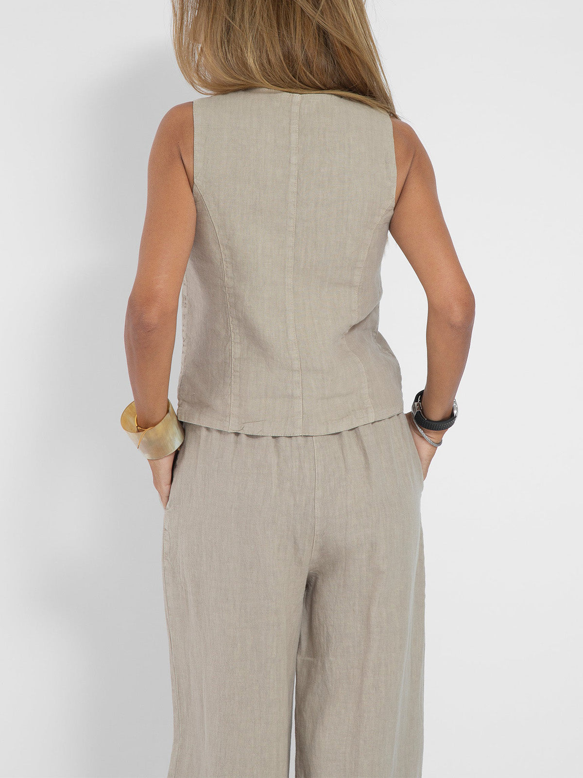 Ella | Conjunto de Chaleco y Pantalones Amplios (Stock Limitado)