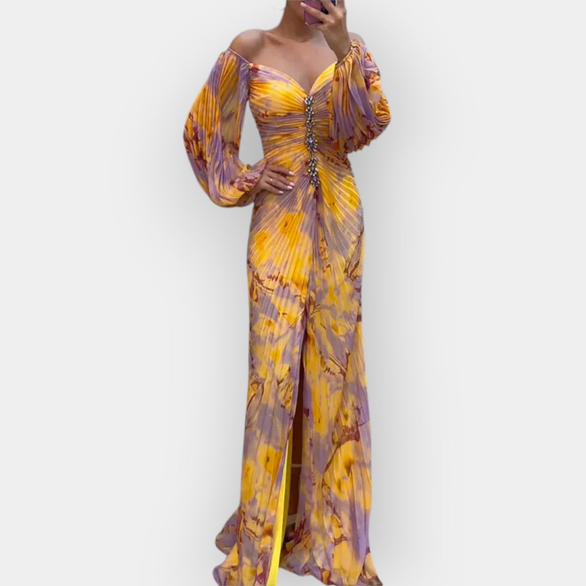 Vestido Aireoso con Abertura