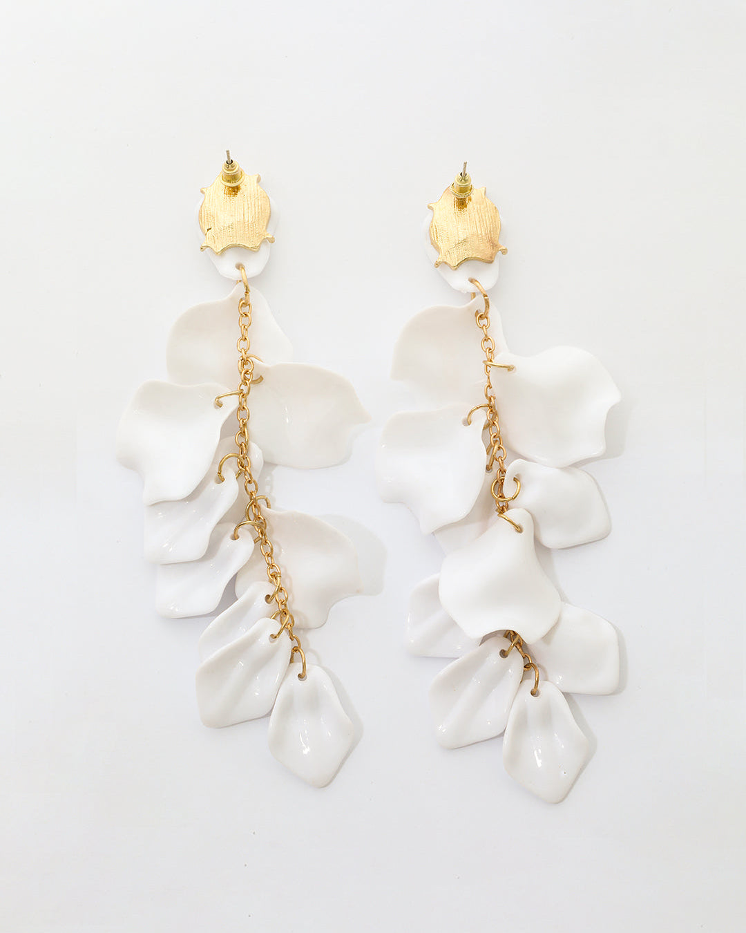 Pendientes de Gotas de Pétalos de Orquídea