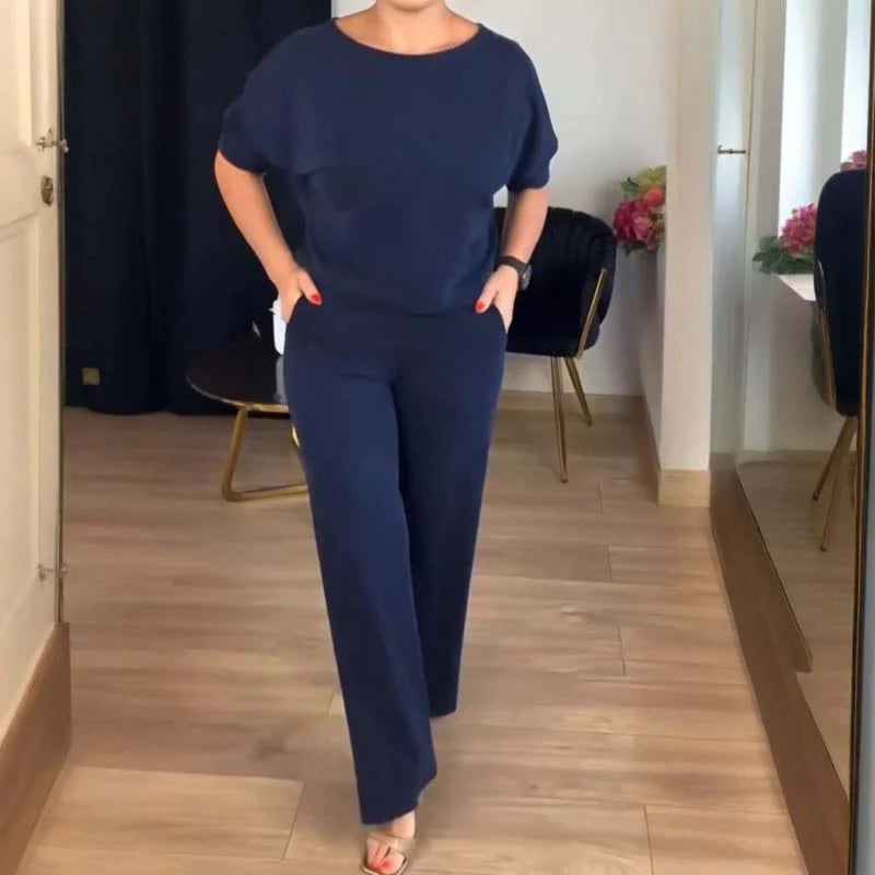 Conjunto Chic de 3 Piezas: Cárdigan Largo, Blusa y Pantalones