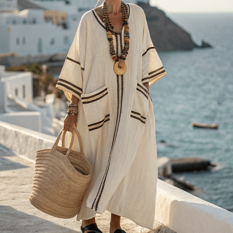 Ropa Amplia "Céleste" con Detalles Bohemios