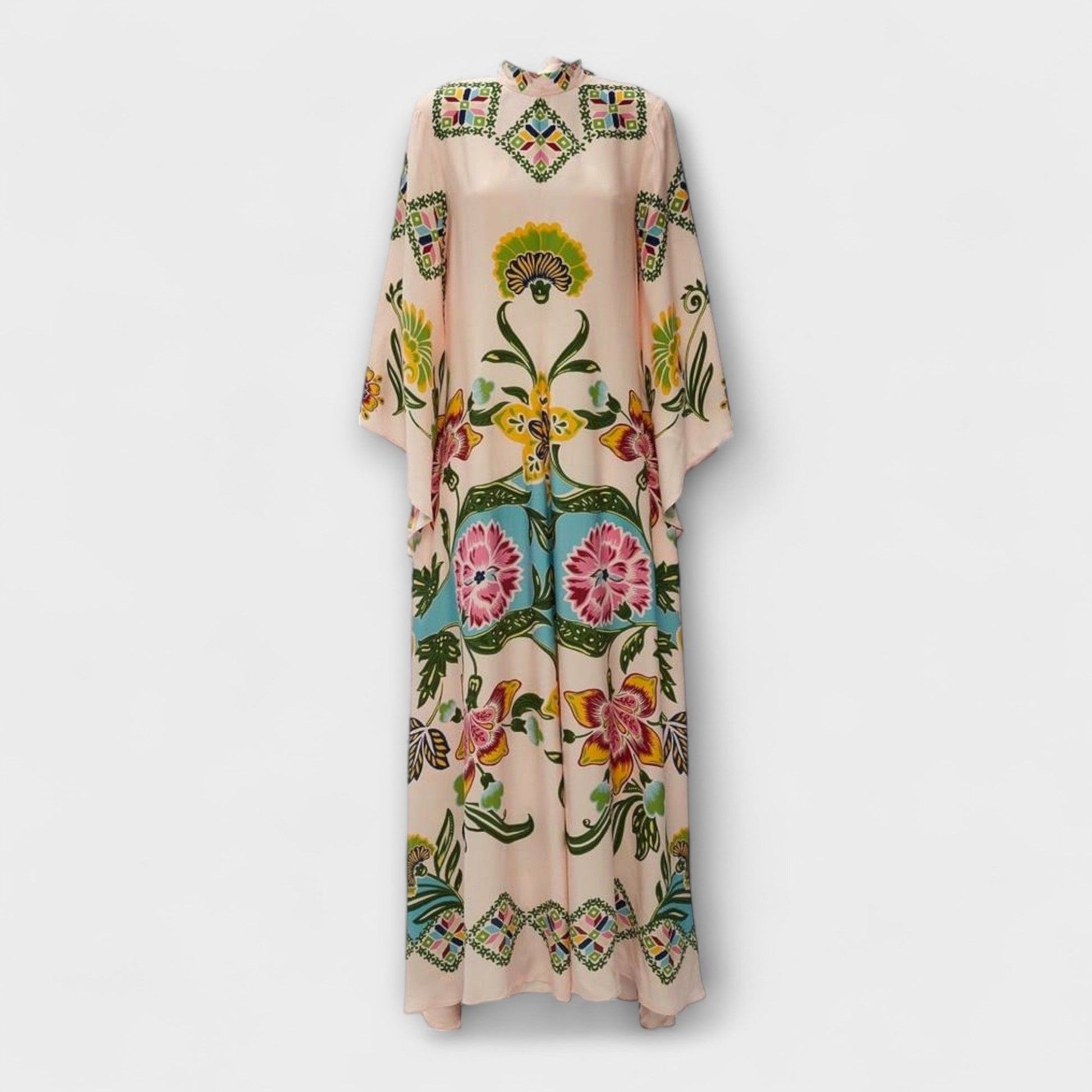 Lisa - Vestido Maxi Elegante con Estampado Floral y Diseño Fluido