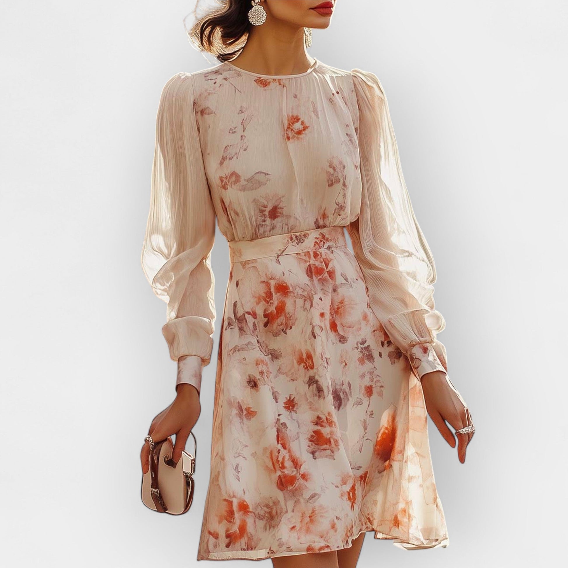 Vestido Romántico con Pliegues