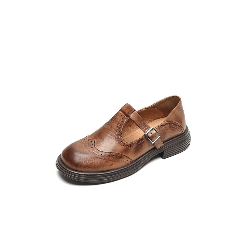 Velda™ - Elegantes Mary Janes de cuero
