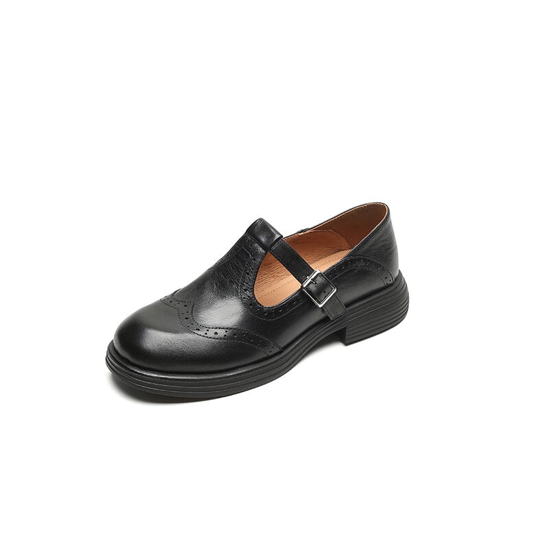 Velda™ - Elegantes Mary Janes de cuero