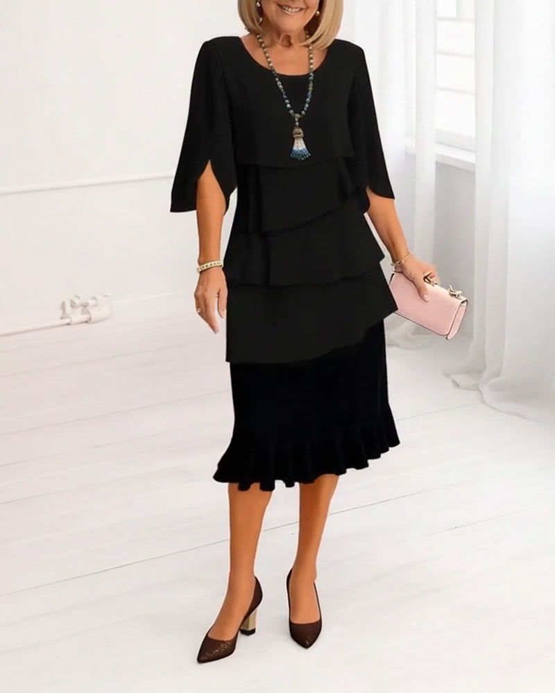 Patricia™ - Elegante vestido de confort con volantes