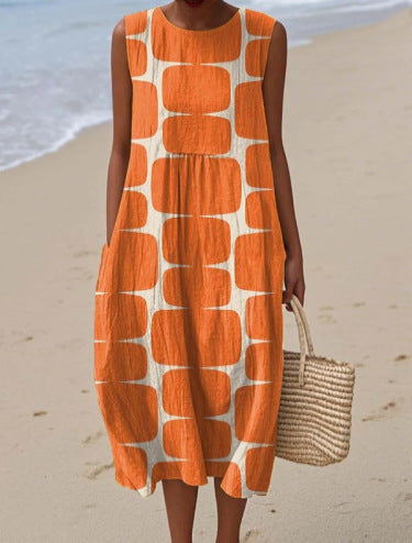 Rétro | Vestido Midi Motivos Setenteros