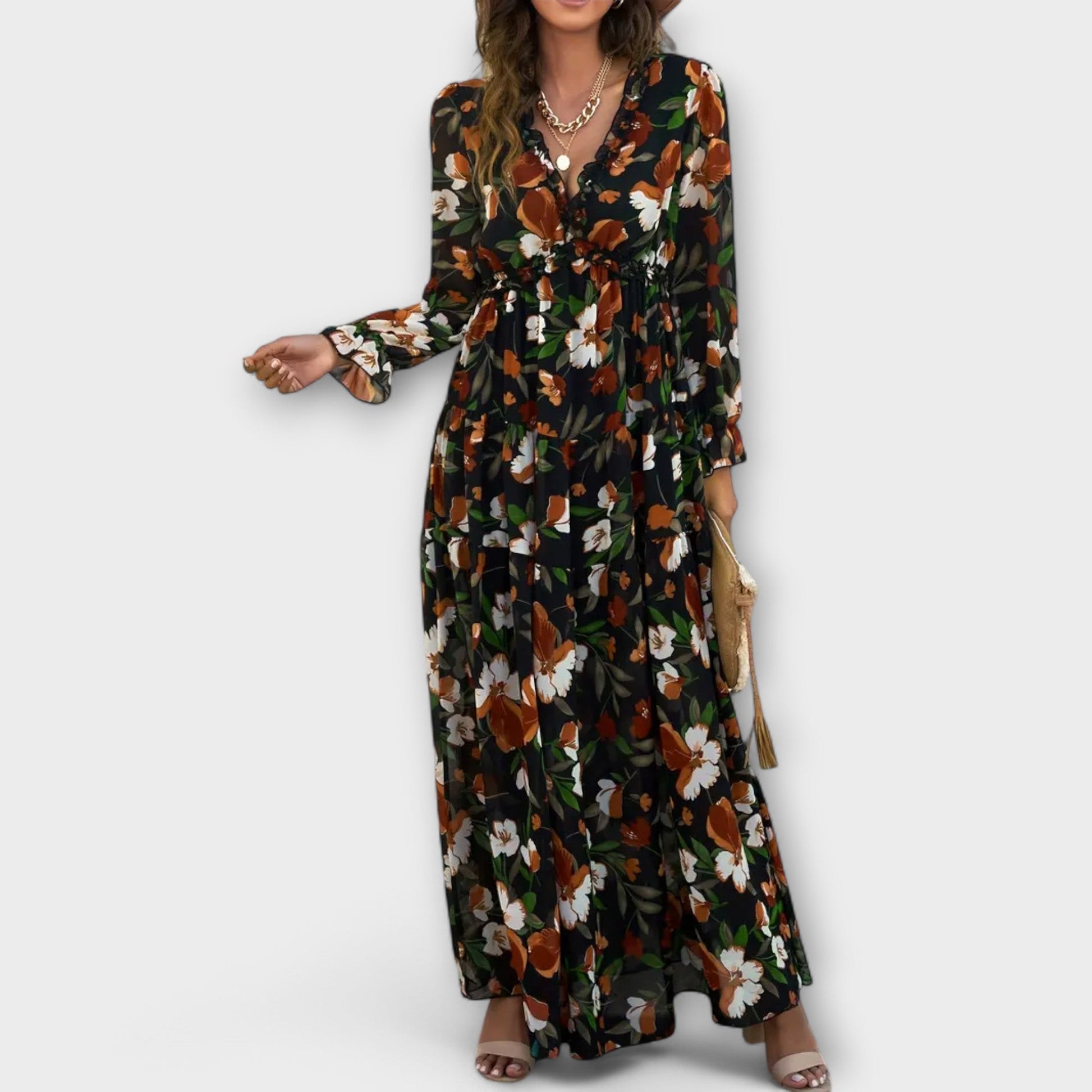 Vestido Maxi con Flores