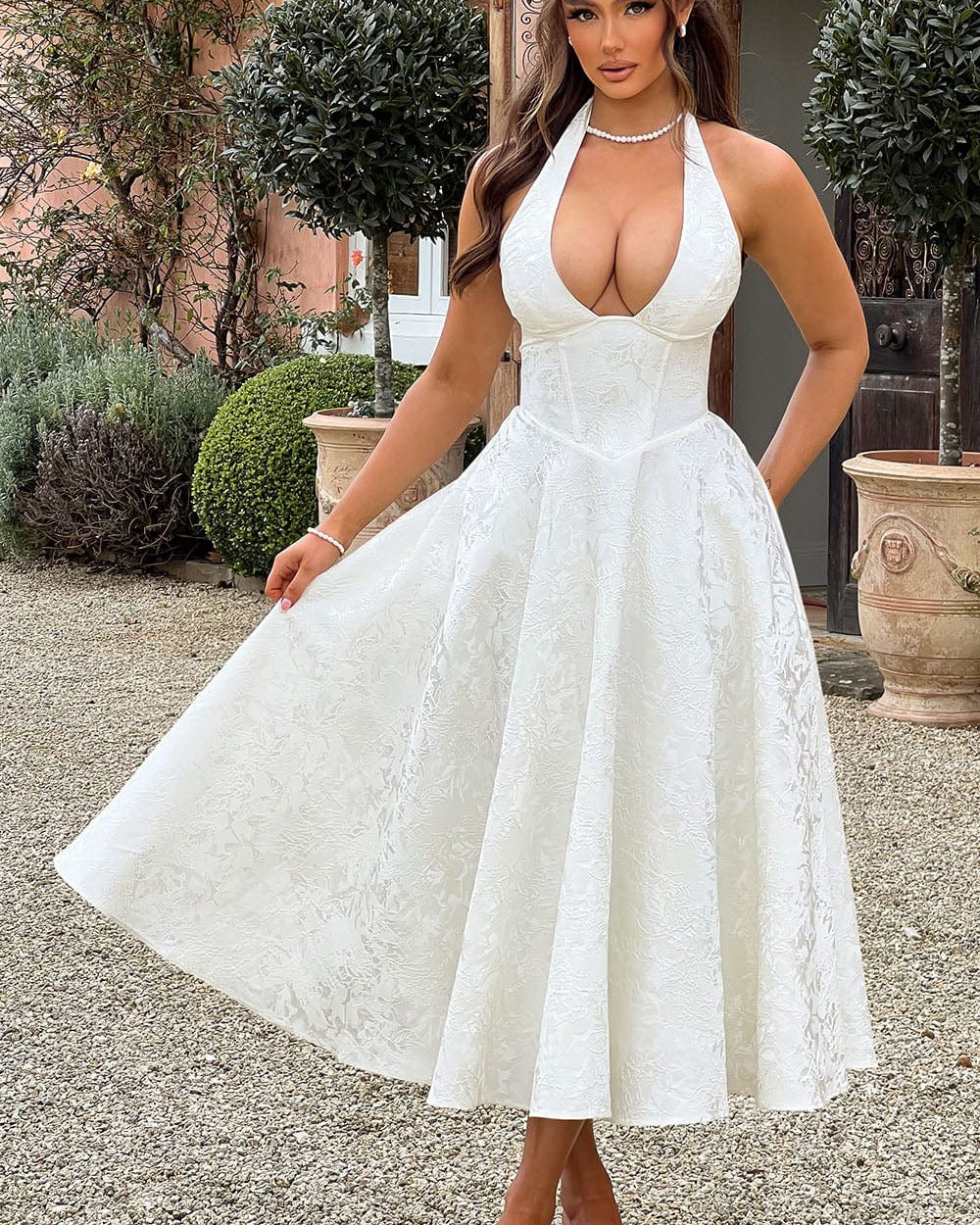Talia – Vestido Floral Aéreo