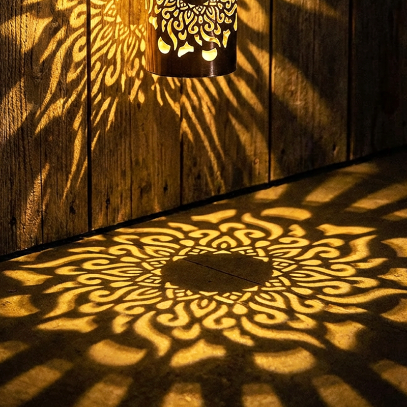 MandalaGlow — Lámpara Solar de Jardín |