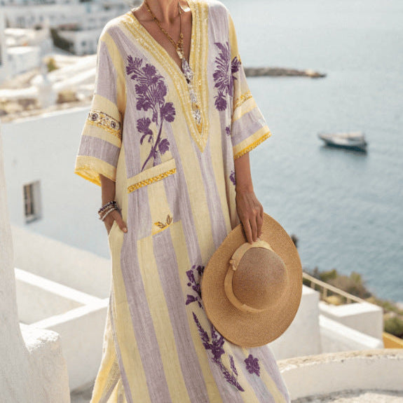 Ropa Caftán "Mireille" – Ramo de Provenza