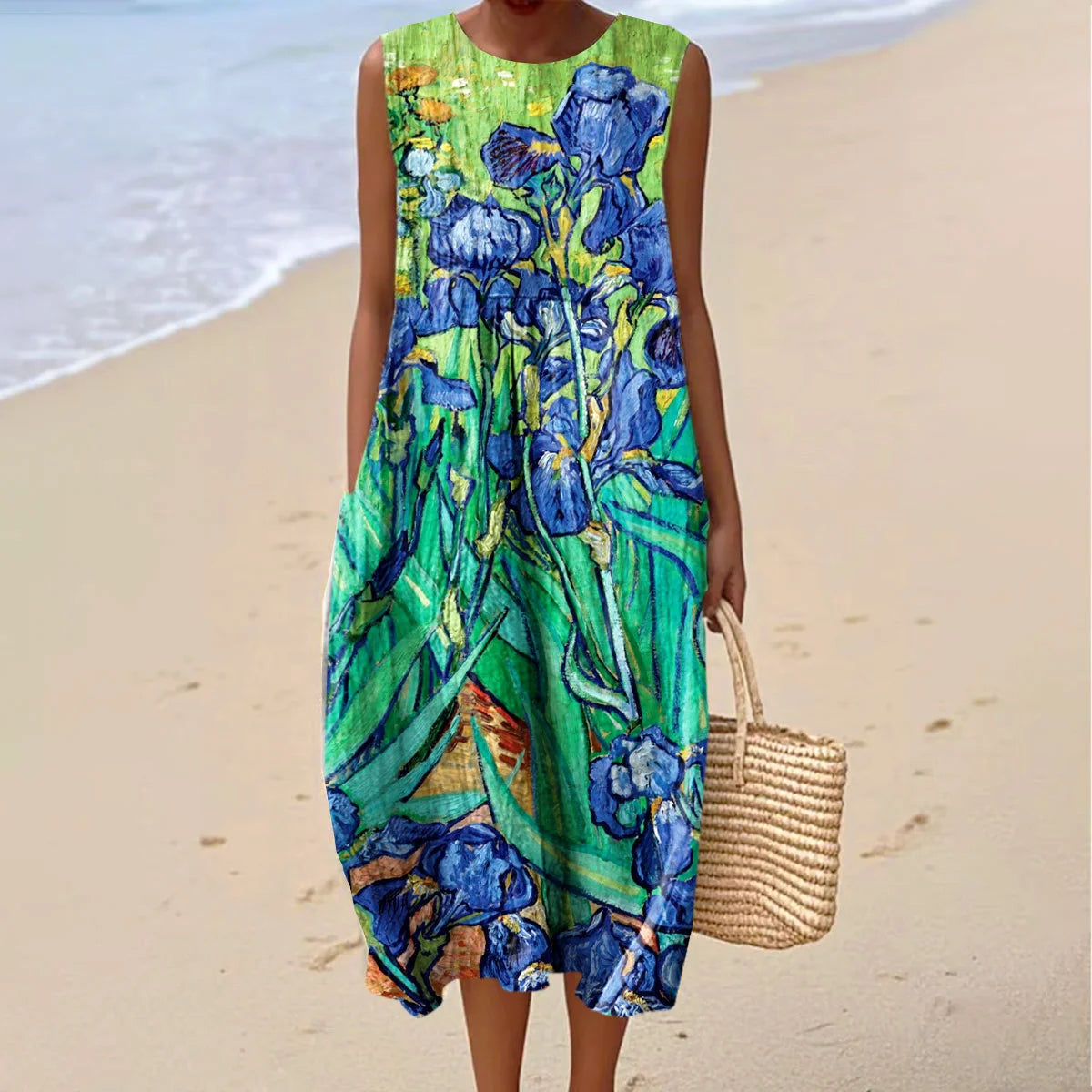 Monet | Vestido Midi Iris Pintados