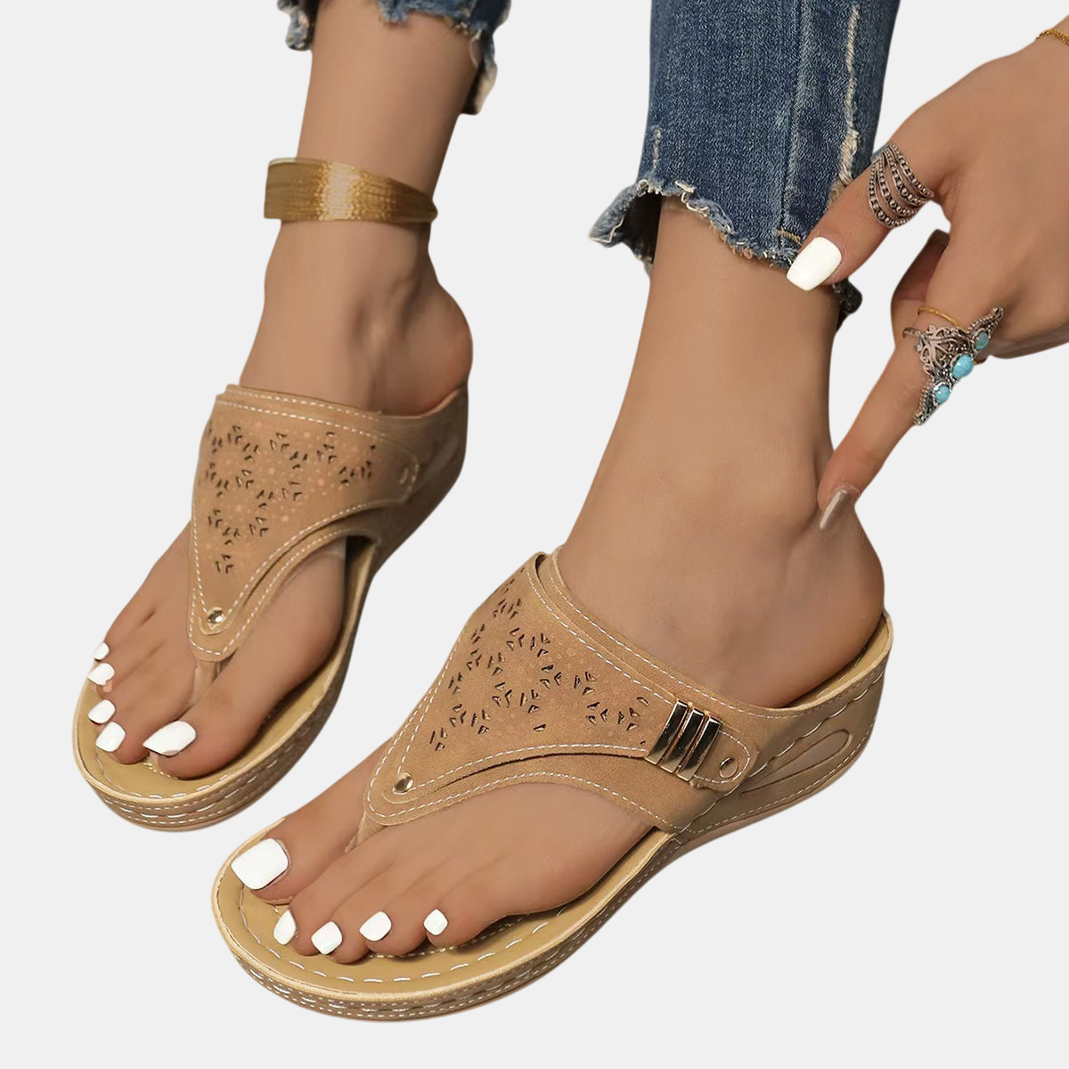 Archella | Sandalias de Cuña con Soporte