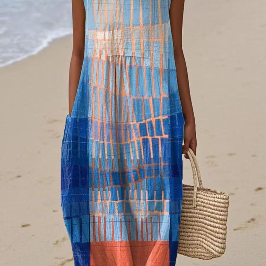 Mila | Vestido Midi Aquarelle