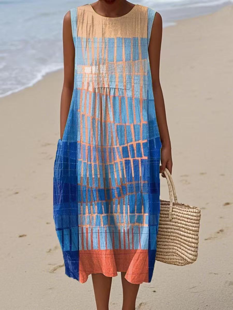 Mila | Vestido Midi Aquarelle