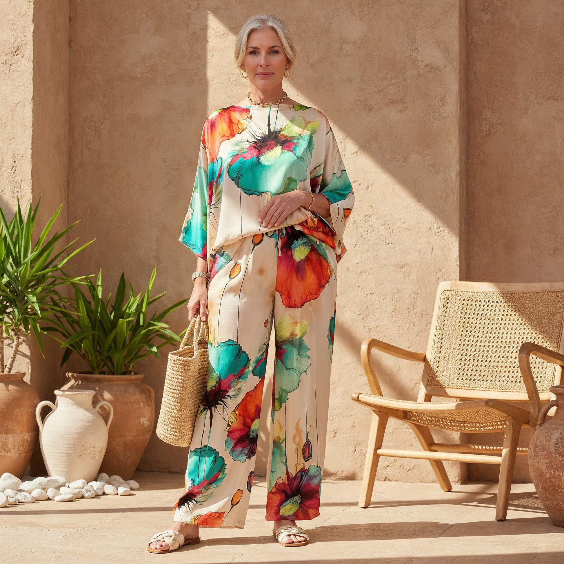 Emmarie - Elegantly Printed Set