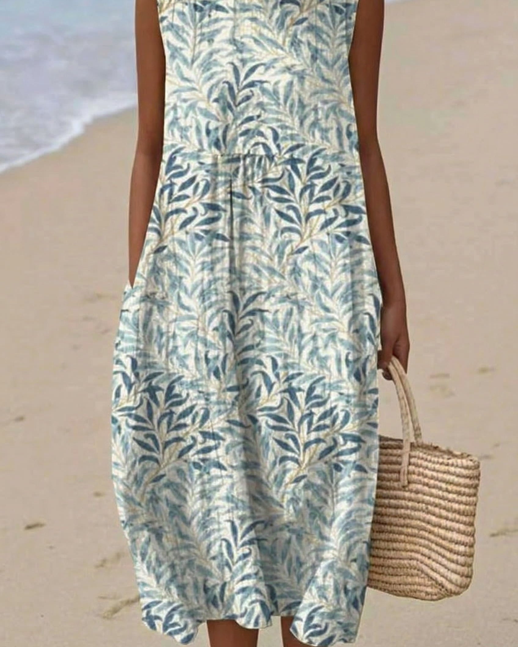 Trópico | Vestido Midi Hoja de Verano