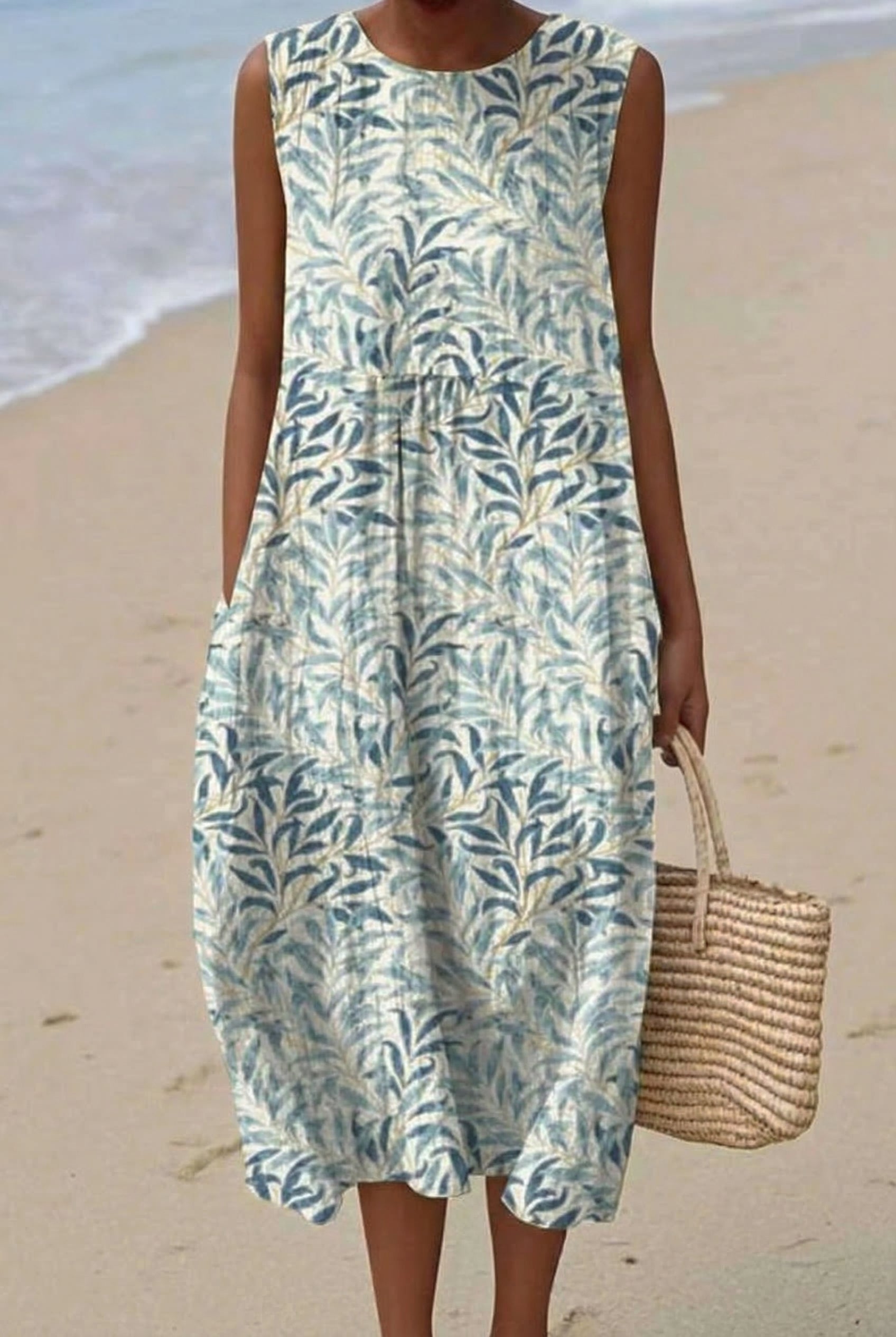 Trópico | Vestido Midi Hoja de Verano