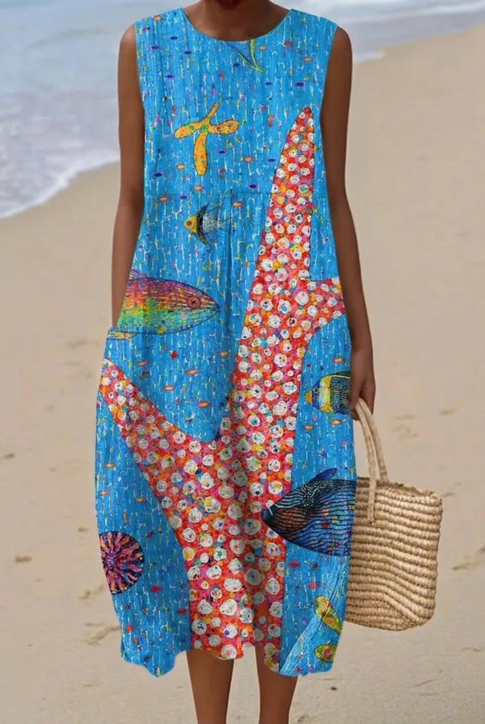 Dory | Vestido Midi Mer Tropical