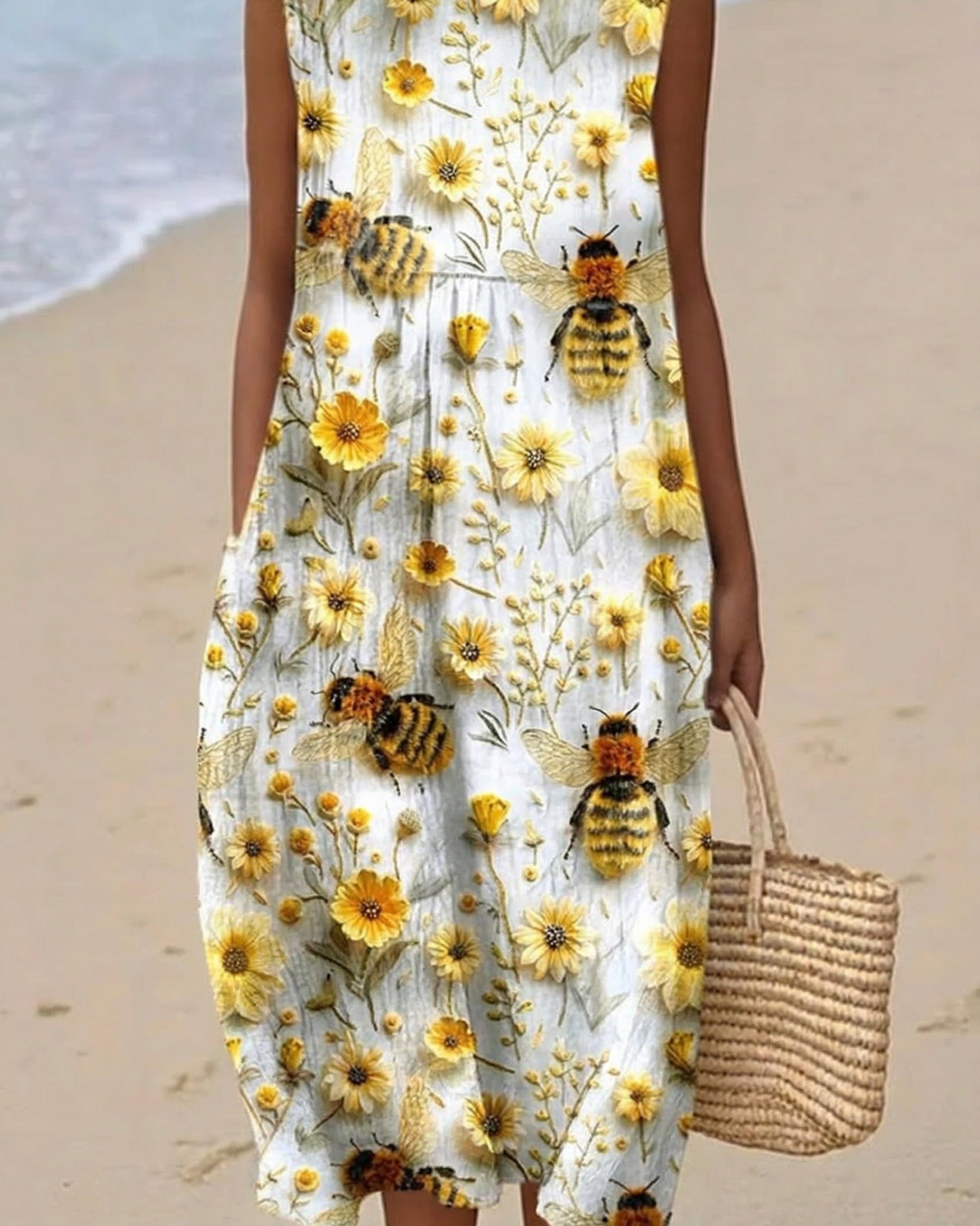 Rosalie | Vestido Midi Jardín de las Abejas