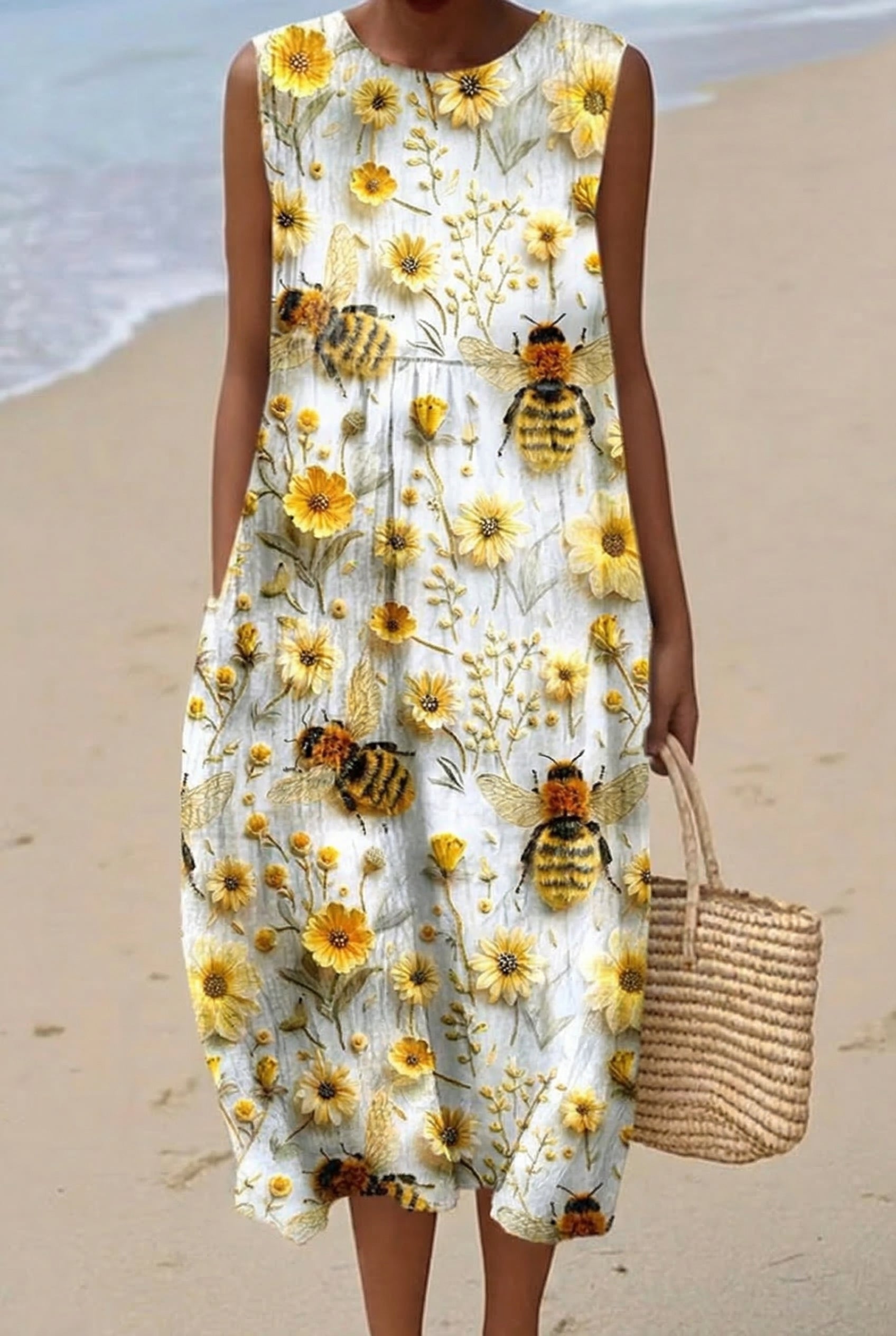 Rosalie | Vestido Midi Jardín de las Abejas