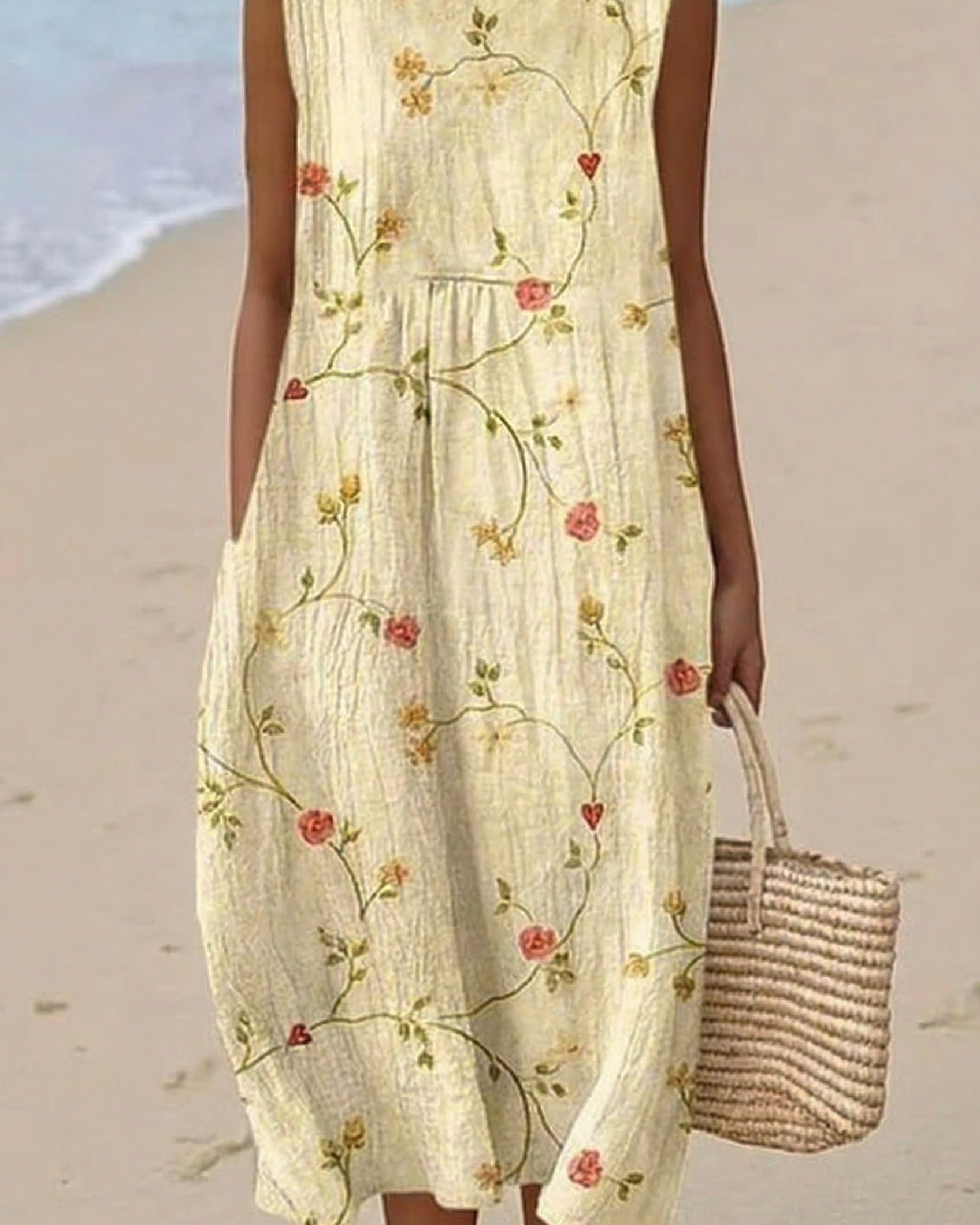 Floriane | Vestido Midi Vigne Fleurie