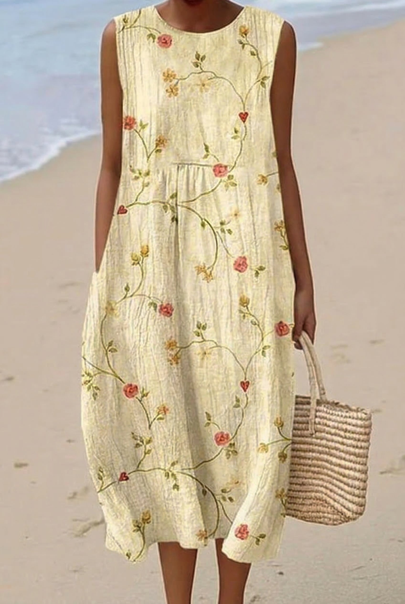 Floriane | Vestido Midi Vigne Fleurie