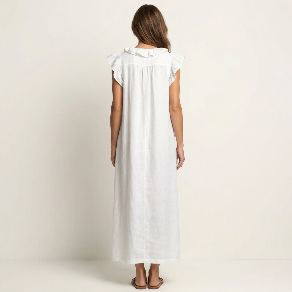 Vestido Maxi Josette - Elegancia Fluida con Volantes