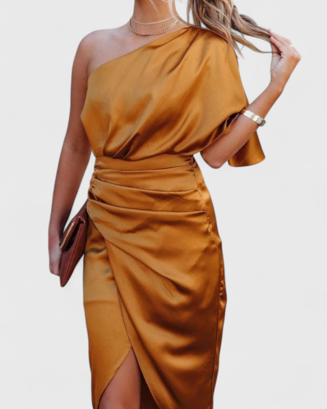 Anais Vestido Fluido con Silueta Elegante y Atemporal