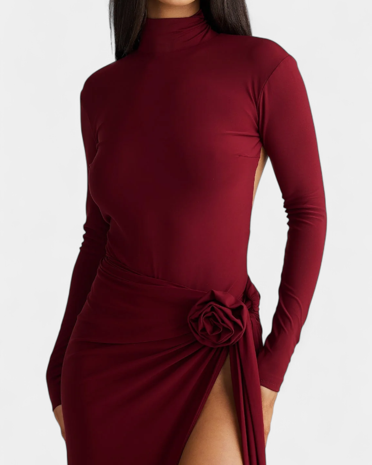 Lira Vestido de Espalda Abierta Atemporal