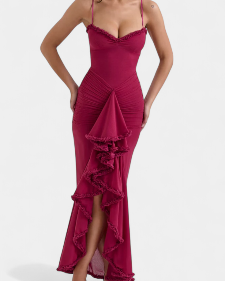 Élodie Vestido de Corsé con Volantes