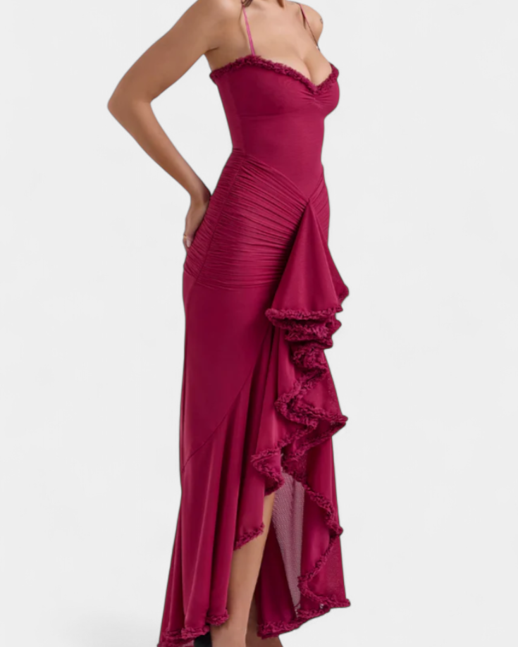 Élodie Vestido de Corsé con Volantes