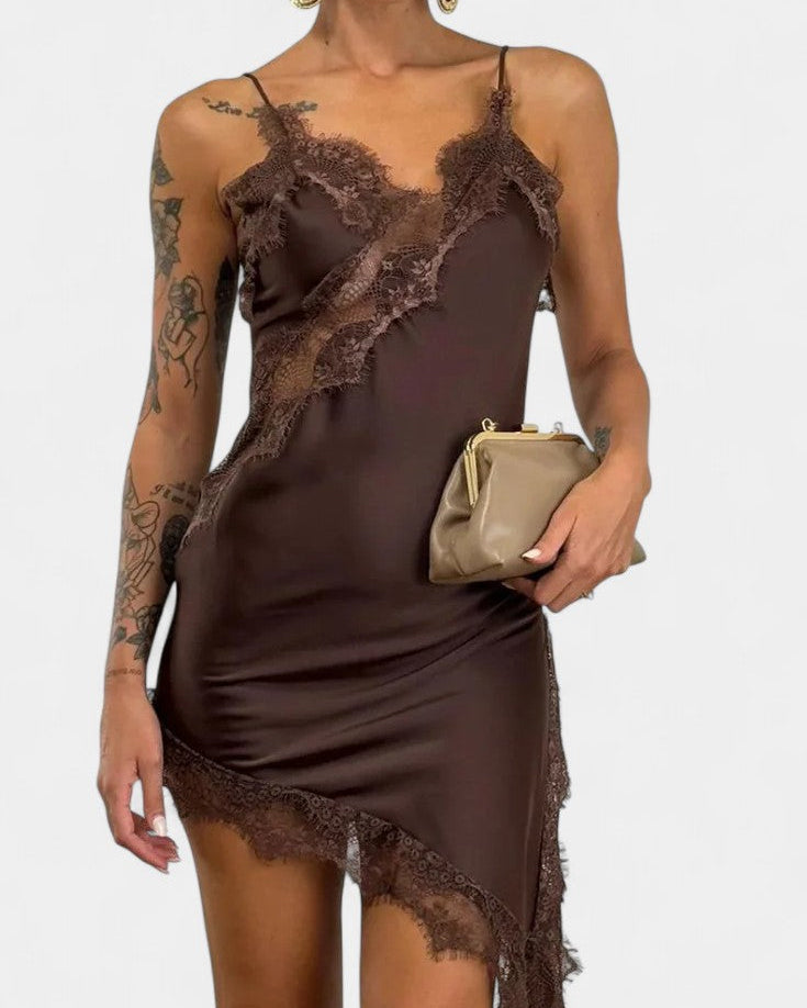 Kerry Mini Vestido de Tirantes con Encaje