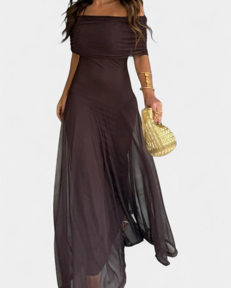 Jessamy Vestido Maxi Tie-Dye de Un Hombro
