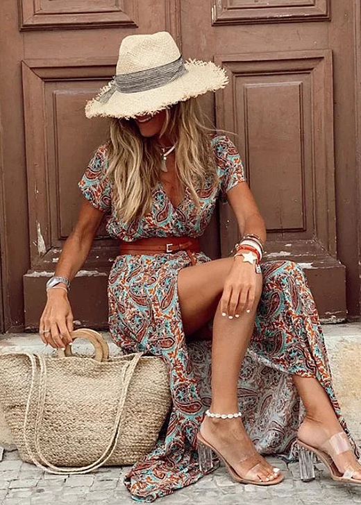 LUCILA - VESTIDO MAXI ECCÉNTRICO