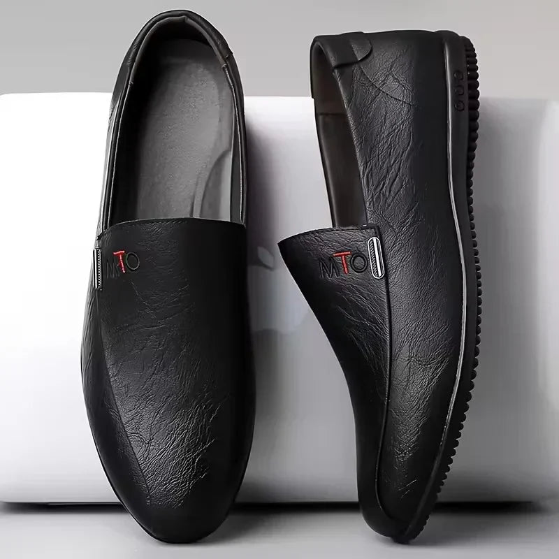 JASON – MOCASINES CLÁSICOS DE PIEL SIN CIERRE