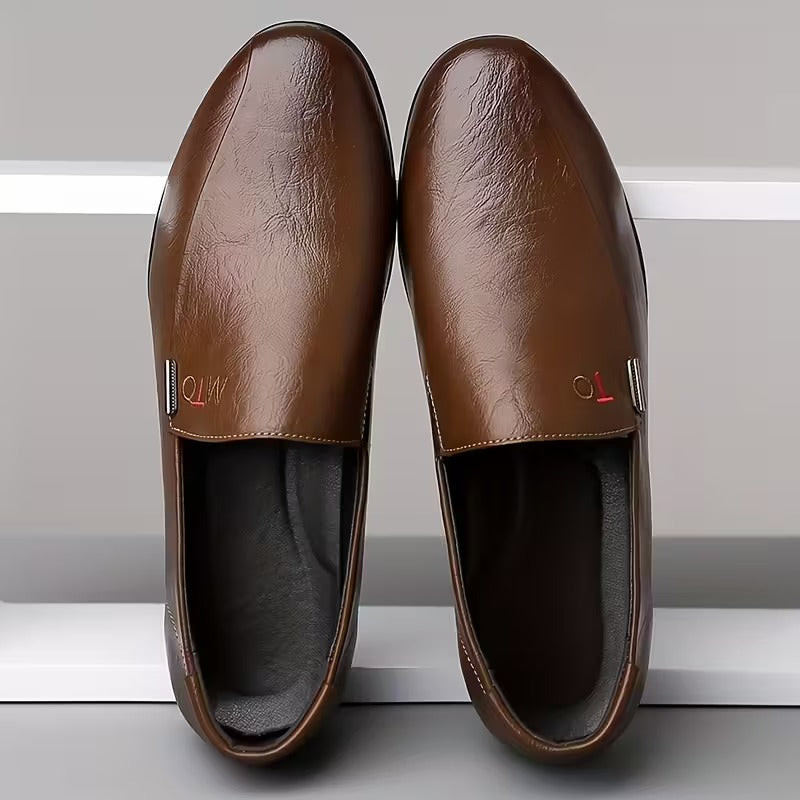 JASON – MOCASINES CLÁSICOS DE PIEL SIN CIERRE