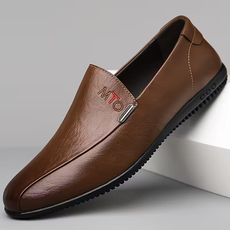 JASON – MOCASINES CLÁSICOS DE PIEL SIN CIERRE