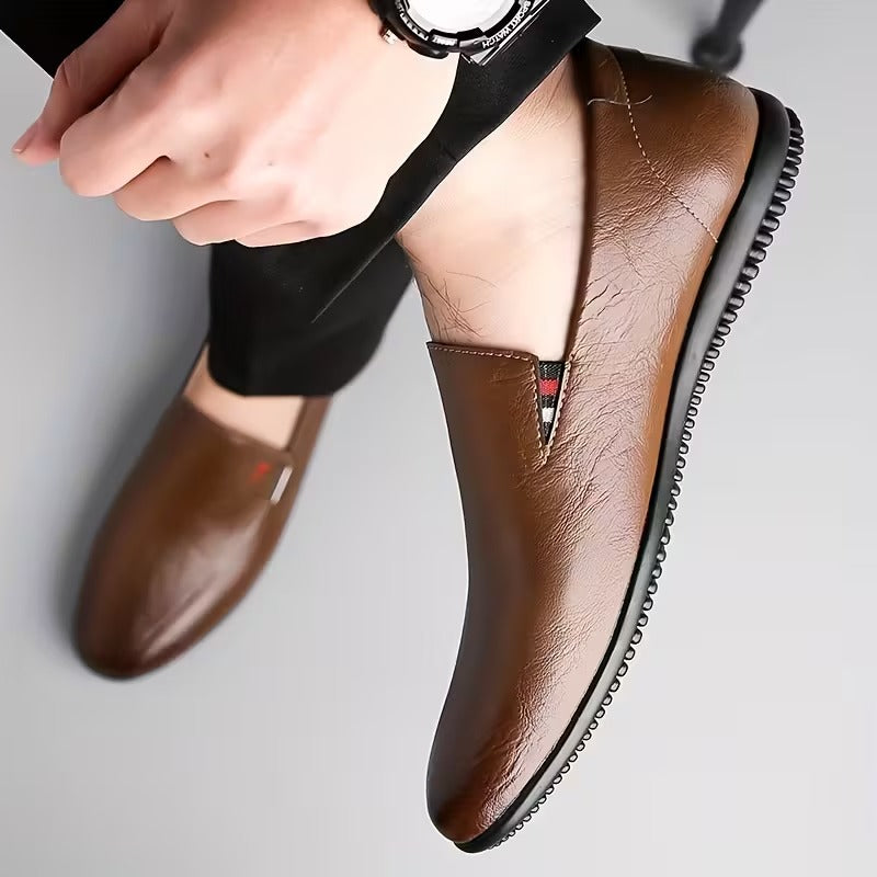 JASON – MOCASINES CLÁSICOS DE PIEL SIN CIERRE