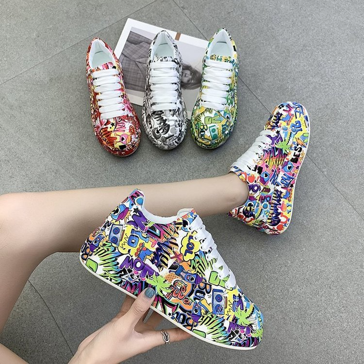 Mia - Zapatillas de Mujer con Estampado Graffiti