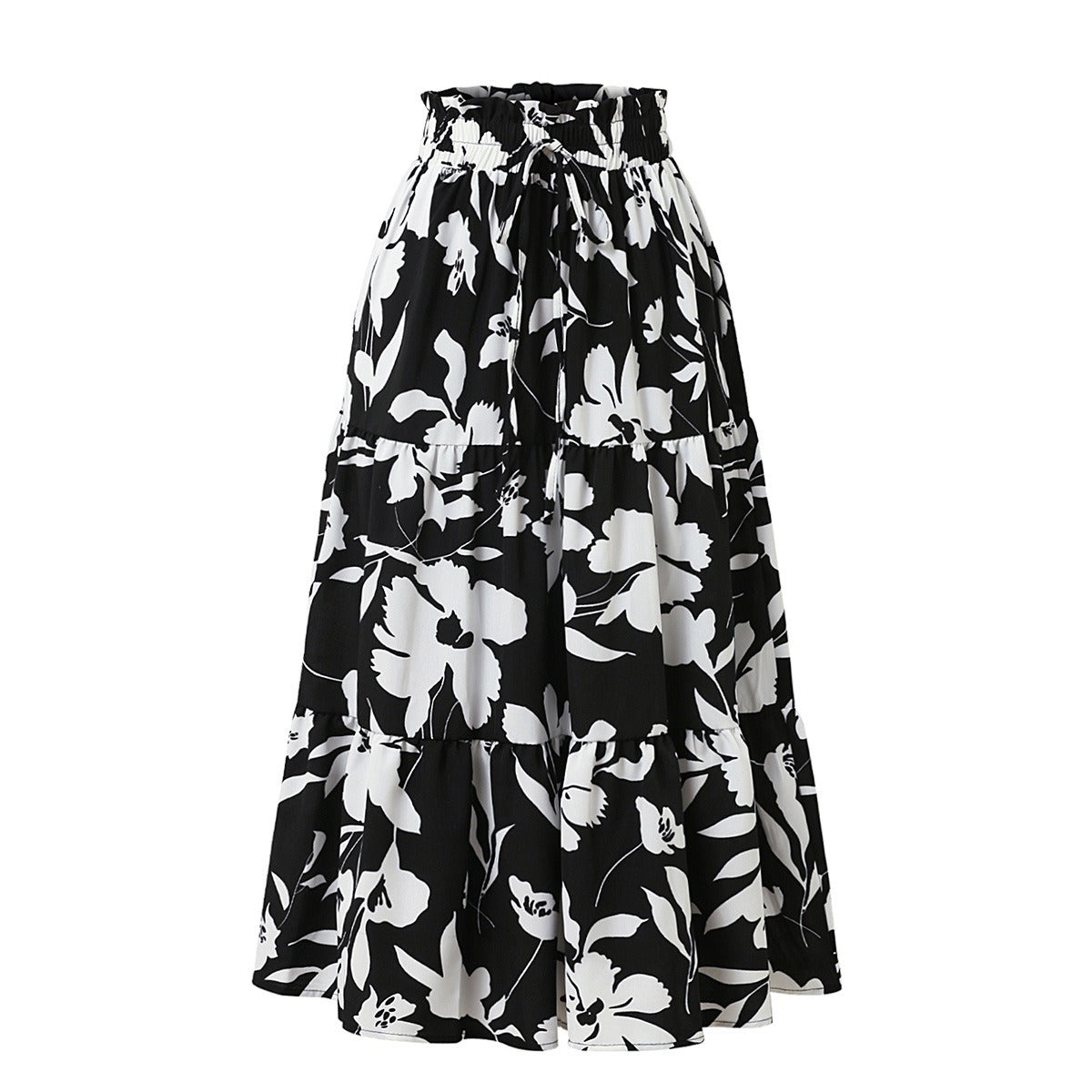 FALDA MIDI FLORAL