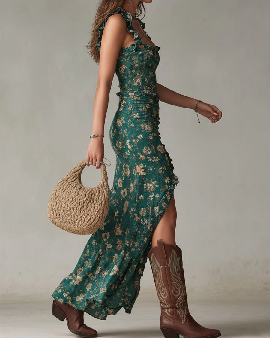 Mika | Vestido Maxi Boho Retro