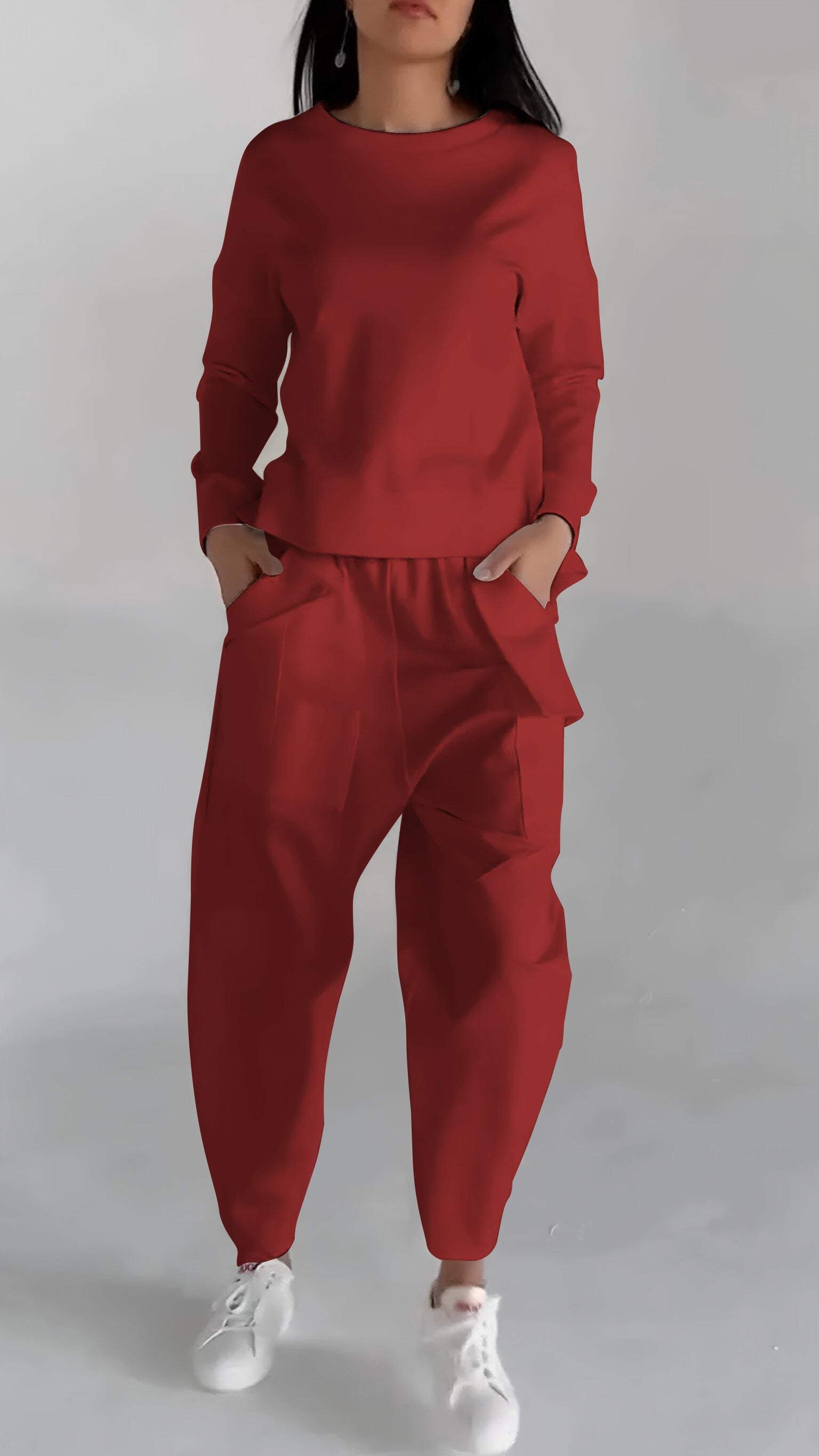 Lotte | Conjunto de Dos Piezas con Cuello Redondo y Mangas Largas