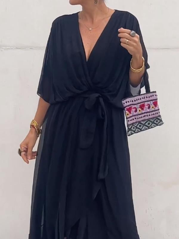 MARJORIE - VESTIDO DE CHIFFON SOFISTICADO